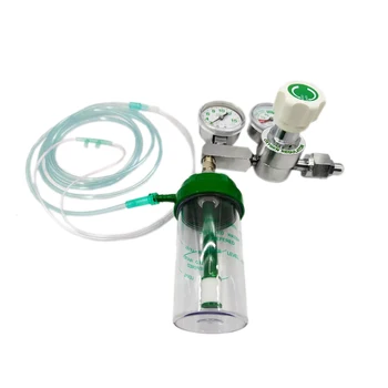 Медицинский кислородный регулятор высокого давления CGA540 С двойным датчиком расхода Для кислородного баллона 4000psi