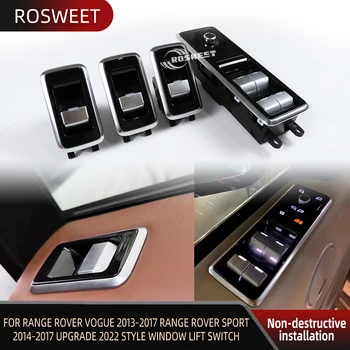 Для Range Rover Vogue 2013-2017 L405, Range Rover Sport 2014-2017, Обновление 2022, наклейки на крышку кнопки переключения стеклоподъемника автомобиля в стиле 2022