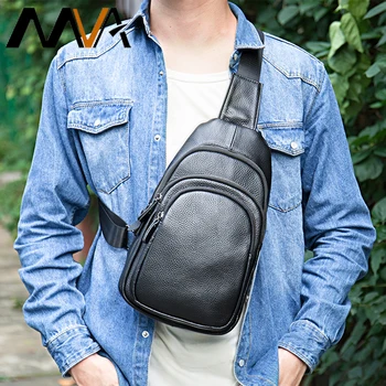 Мужская нагрудная сумка MVA, водонепроницаемая сумка через плечо, Противоугонная сумка для путешествий, нагрудный слинг, модный роскошный дизайнерский рюкзак