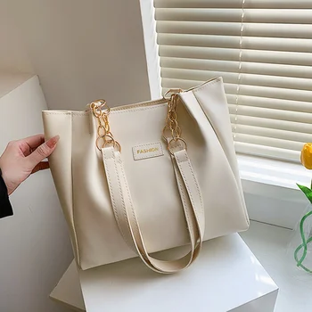 Модные сумки для женщин, сумка через плечо большой емкости, цепочка Bolsas, Роскошная дизайнерская сумка, Женская сумка-тоут, тренд 2023