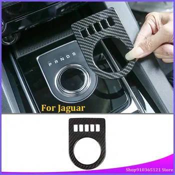 Для Jaguar XF XE XJL XJ F-PACE f pace X761 2016-2018 Из Настоящего Углеродного Волокна Центральная Коробка Переключения Передач Панель Управления Накладка Рамка