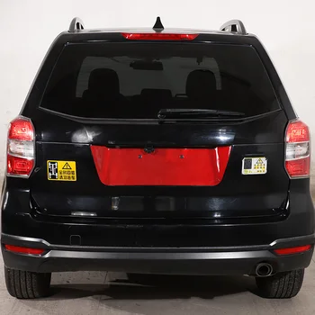 Для Subaru Forester 2013-2018, Мягкий карбоновый автомобильный задний номерной знак, накладка на панель, Наклейка, Автомобильные Аксессуары
